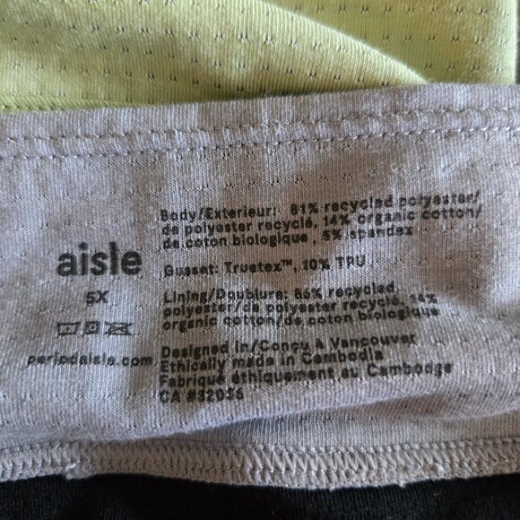 NEW Aisle "BASE" Period Underwear 5XL - Picture 2 of 7